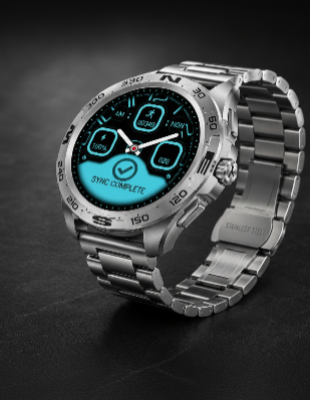 Watch with Compass Bezel – Stainless Steel