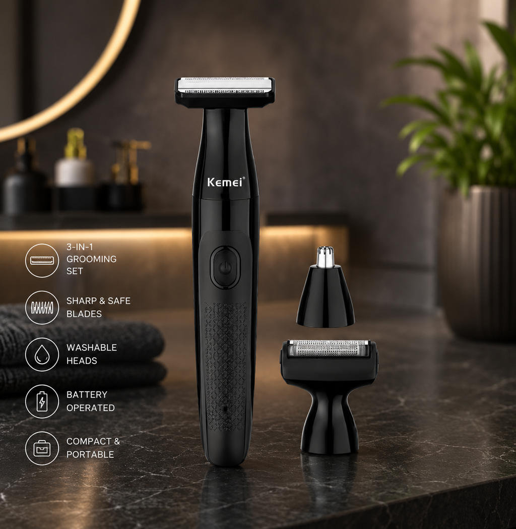 Kemei 3-in-1 Multi-Function Grooming Kit