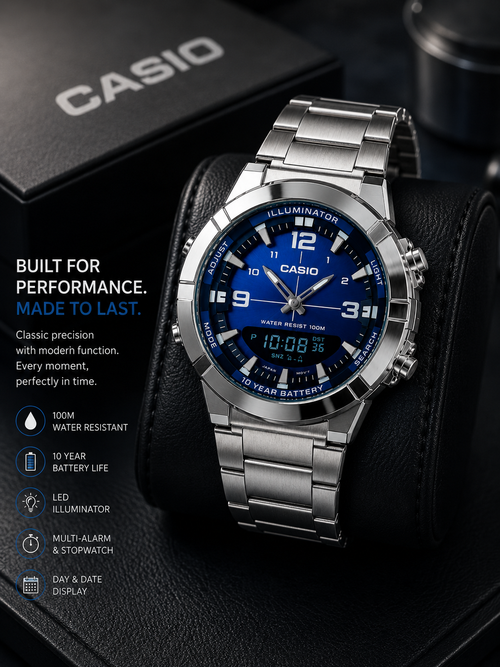 Casio Illuminator Dial Analog-Digital Watch