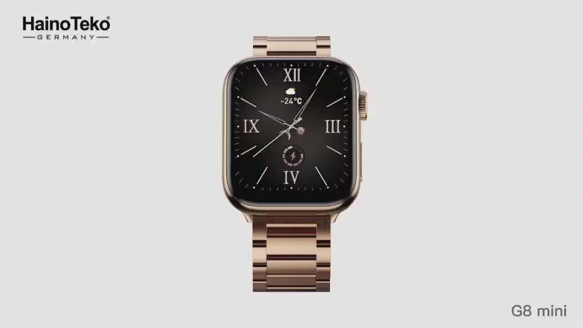 Haino Teko Mini G8 Black Edition Smart Watch With Free Bracelet